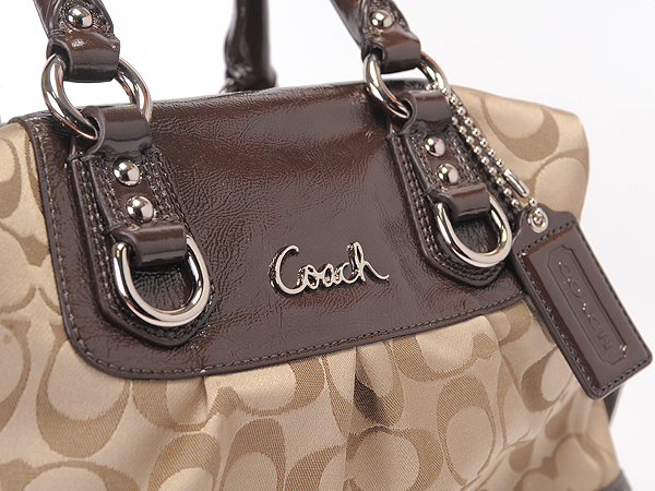 コーチ バッグ 激安【Xmasセール】COACH 15443 SKHMA アシュレイ サテン サッチェル 2WAY ショルダー ボストンハンドバッグ  マホガニー